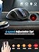 Wireless Mouse, RATEL 2.4G USB Wireless Ergonomic Mouse Computer Mouse 6 Buttons Laptop Mouse USB Mouse with Nano Receiver 2400 DPI 5 Adjustment Levels Cordless Wireless Mice for Windows-Blue