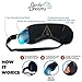 Gentle Dreams Sleep Mask, Ultra Soft Natural Silk Eye Mask, Completely Lightproof, Comfortable Luxury Blindfold, Ear Plugs, Satin Sleeve, Adjustable Strap, Pocket for Hot and Cold Therapy