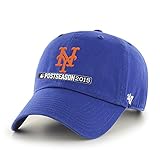 New York Mets 47 Brand 2015 MLB Postseason Playoffs Blue Relax Adj Hat Cap