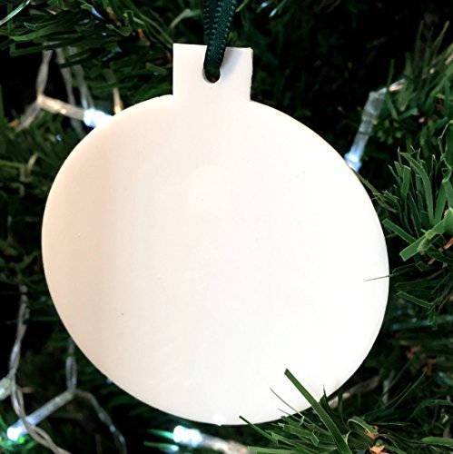 Super Cool Creations Bauble White Christmas Tree Decorations - Pack of 10