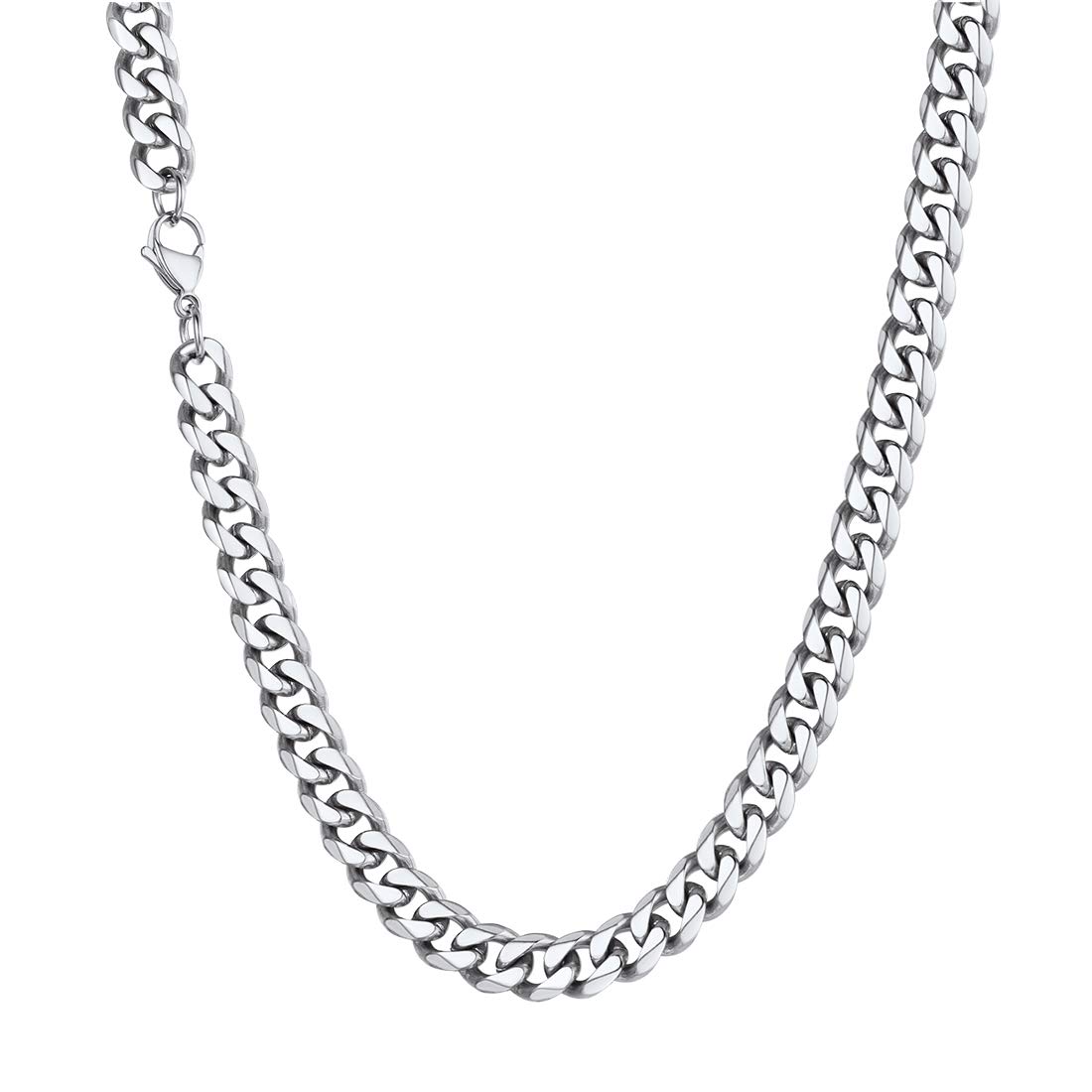U7 Stainless Steel Chain Long Necklace Men, Women 30 Inch