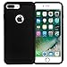 FARSIC Case for iPhone 7 Plus, [Resilient Strength] Flexible Durability, Durable Anti-Slip, TPU Defensive Case for Apple iPhone 7 Plus - Black