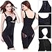 Shymay Women's Full Body Shaper Waist Cincher Thigh Slimmer Open Bust Shapewear Bodysuit (Black, Medium)