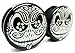Jack Skellington - B&W Sugar Skull Ear Plugs - Acrylic Screw-On - 10 Sizes - Nightmare Before Christmas - Brand NewPair