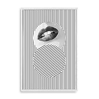 Framed Canvas Wall Art Modern Geometric Pattern Canvas Prints Home Artwork Decoration for Living Room,Bedroom - 16x24 inches