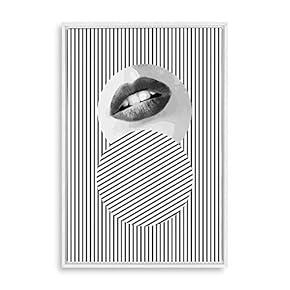 Framed Canvas Wall Art Modern Geometric Pattern Canvas Prints Home Artwork Decoration for Living Room,Bedroom - 16x24 inches