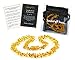Baltic Amber Teething Necklace for Babies - Anti Inflammatory, Drooling and Teething Pain Reducing Natural Remedy - Made of Highest Quality Certified Baltic Amber