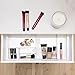 BINO | 7-Section Expandable Plastic Drawer Organizer | Makeup Storage | Space-Saving Makeup Storage | BPA - Free Material | Home Essential | Bathroom Vanity Organizer | Cosmetic