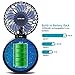 OPOLAR Battery Operated Necklace Fan, Rechargeable Personal Fan with 2200mAh Battery and 3 Setting, 5-16H Working Hours, 180° Rotating Free Adjustment for Camping/Outdoors/Travel