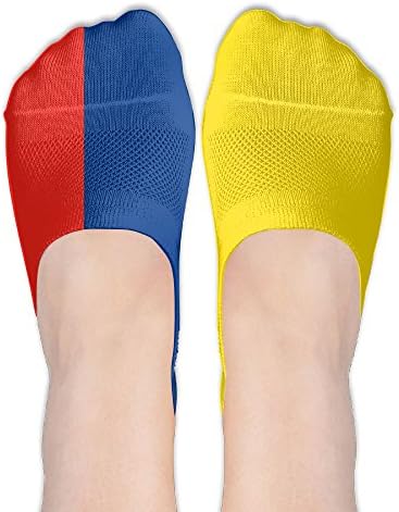 Colombia Flag Female Polyester Cotton Socks Women Boat Socks Thin Casual Socks Low Cut Socks