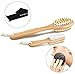 Body Brush Set, Kaptron 3 Pcs Set Natural Boar Bristle Brush and Konjac Sponge Exfoliating Body Feet Back Scrubber Brush, Dry Skin Brush, Pumic Stone, Cellulite Massager with Waterproof Storage Bag