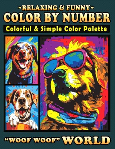 Amazon.com: Mystery Mosaics Color By Number Pawesome Dogs: Pixel