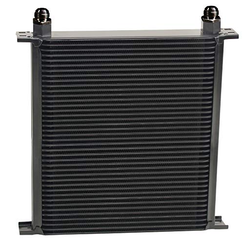 Derale Fluid Cooler, 13 x 13.875 x 2 in, Plate Type, 10 AN Female O-Ring Inlet/…