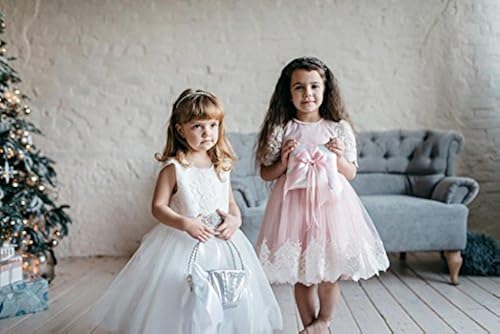 Alex Emotions Gold Pink Wedding Ring Bearer Pillow and Flower