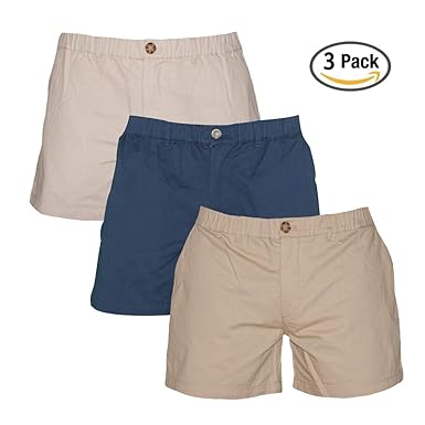 stretch waist shorts mens