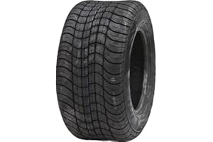 Ocelot GF04 205/50-10 Golf Cart Tires, Four-Ply Rated, Non-Directional, Tubeless Tire, Street Style Tread for Traction Smooth Ride and Low Rolling Resistance - 18x8-10 Golf Cart Tires