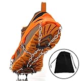 Uelfbaby Micro spikes Footwear Ice Traction System Safe Protect for Walking, Jogging, or Hiking on Snow and Ice