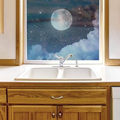 wall26 Window Film for Privacy Moonlit Night Large...