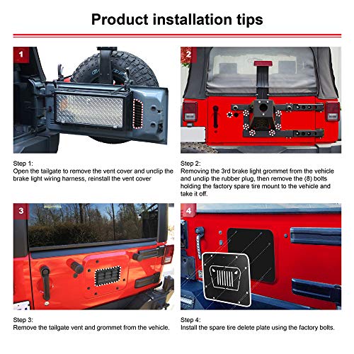 4 Wrangler+Spare+Delete+Plate+Tailgate