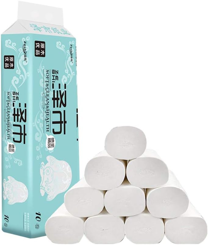 Professional Series Premium 3-Ply Toilet Paper,10 Rolls Silky Toilet,Ultra Gentle Home Kitchen Toilet Tissue, Paper Towels for Household Sanitary Rolls for Home Kitchen Daily Use
