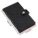 BTSKY Book Style Business Card Holder Name Card Book ID Card Credit Cards Organizer--For 300 Business Cards (Black)