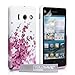 Huawei Ascend Y300 Case Floral Bee Silicone Gel Cover