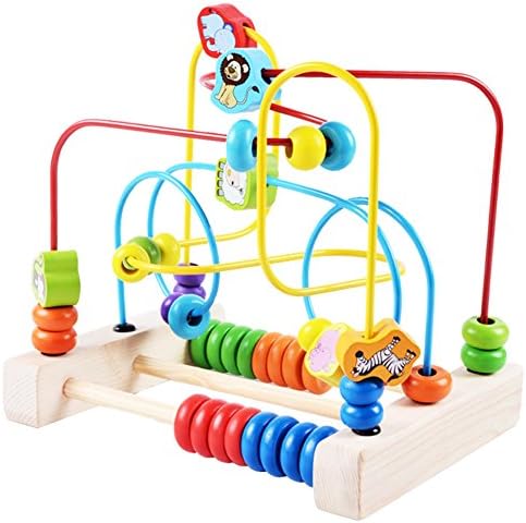 iPuzzle Wooden Educational Toy Animal Rolling Maze Toy Gift for Kids
