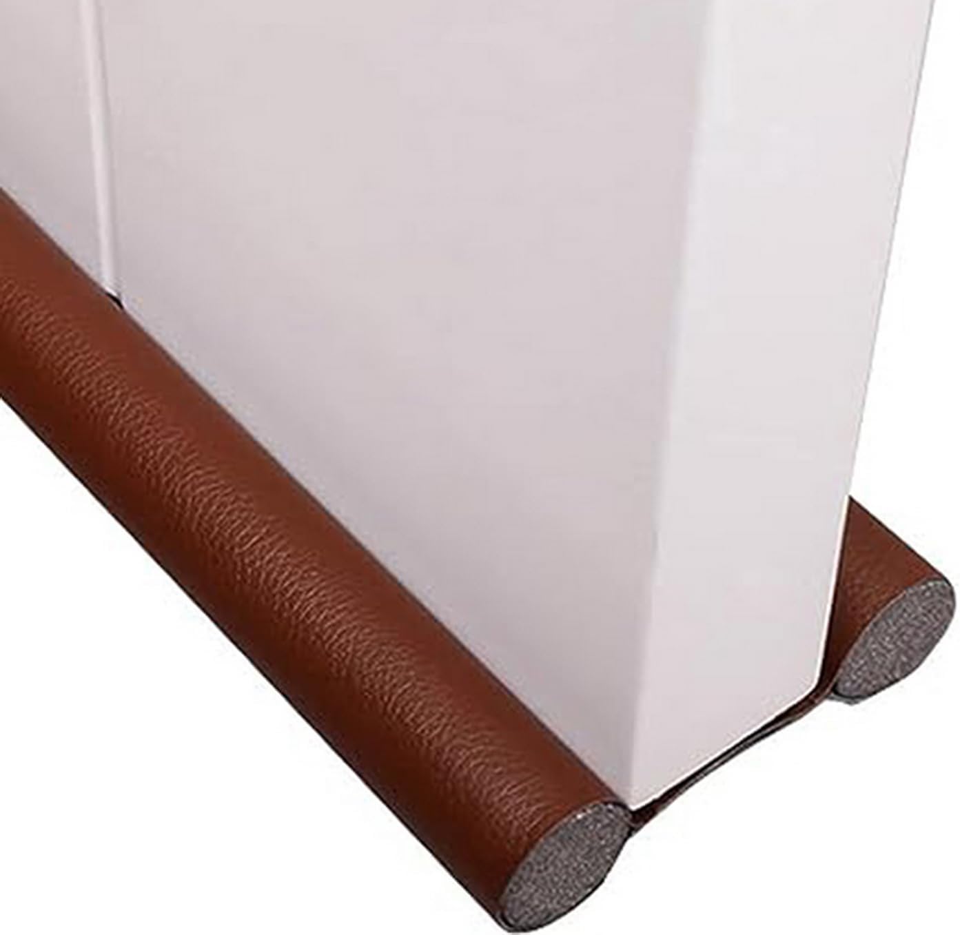 Draft Stoppers - Kepfire 37 Inch Under Door Draft Stopper Guard Adjustable Twin Home Soundproof Dust Proof Seal Strip Door Window Insulation Draft Blocker - Brown