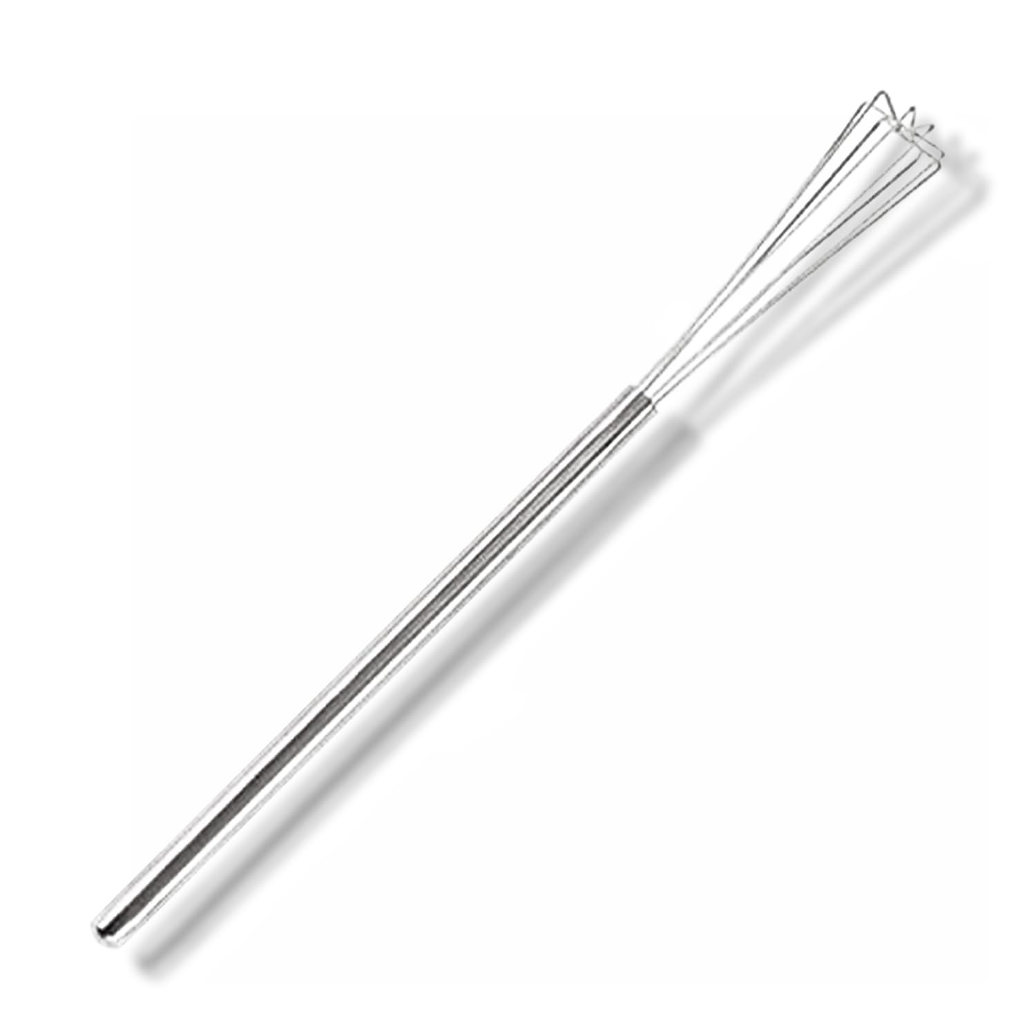 Rattleware 10.25" Long-Handle Silver Espresso Whisk - Perfect Coffee Distribution, Stainless-Steel Triangular Design, Ideal for Commercial & Home Use