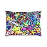 Top Quality Fantasy Trippy Polyester Rectangle Pillow Cases 12 x 20 Inches Cushion Cover