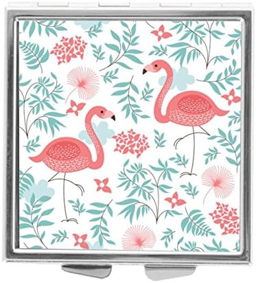 Katrina Pill Box Pill Holder Pill Case Medicine Holder Mint Tin Vitamin Holder Container Pocket or Purse (Pink Flamingo)
