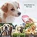 Tabpole Dog Water Bottle, Portable Pet Cat Dog Water Dispenser Antibacterial Food Grade Leak Proof Water Bowl for Outdoor Travel Drinking Cup - BPA Free, 350ml Big Trough (Pink)
