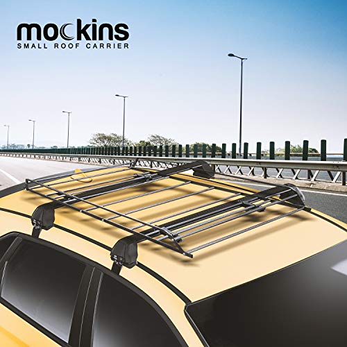 Mockins Roof Rack Rooftop Cargo Carrier with Waterproof Cargo Bag and Cargo Net The Steel