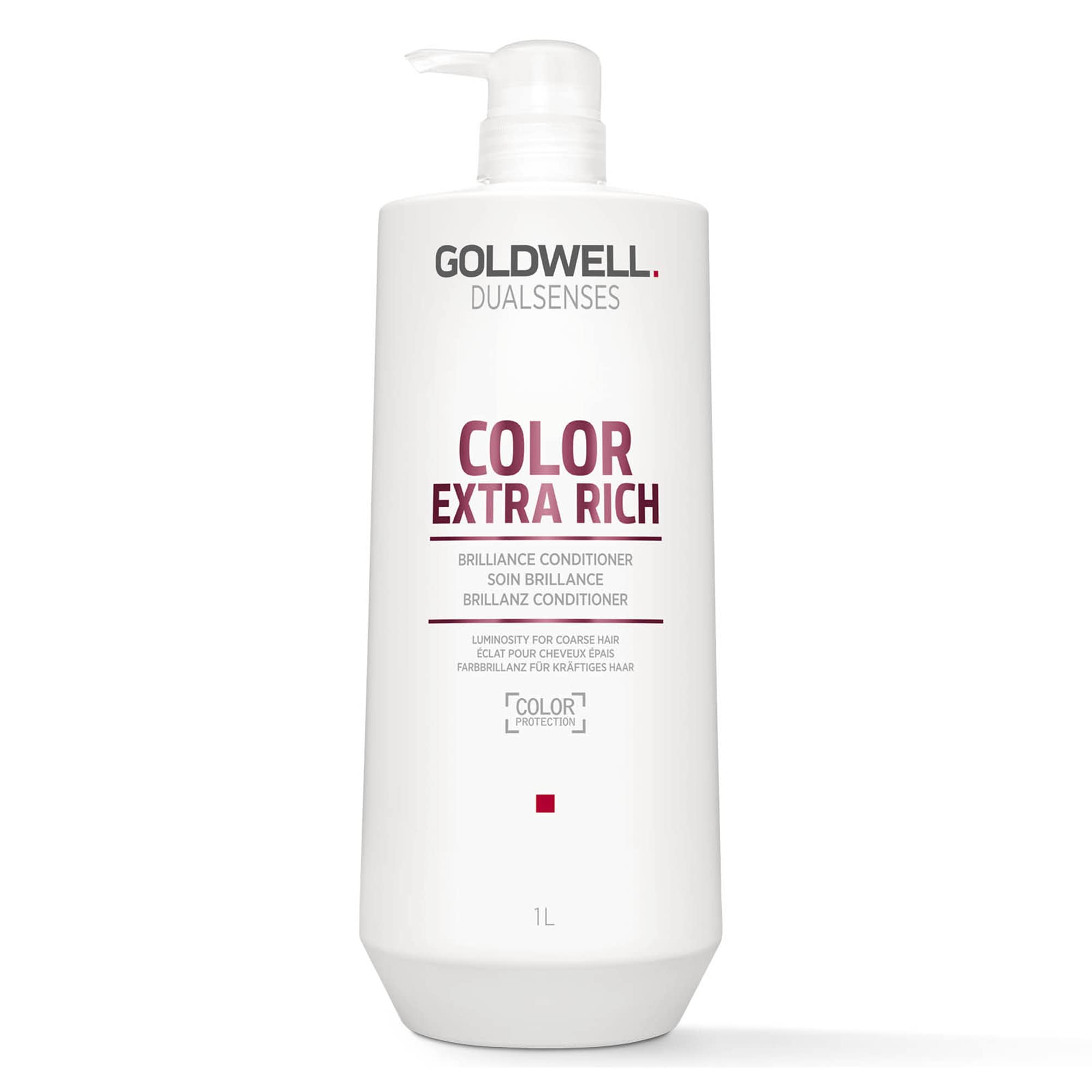 Goldwell Dualsenses Color Extra Rich Conditioner, For Thick to Coarse Hair, Instantly Detangles, 1L