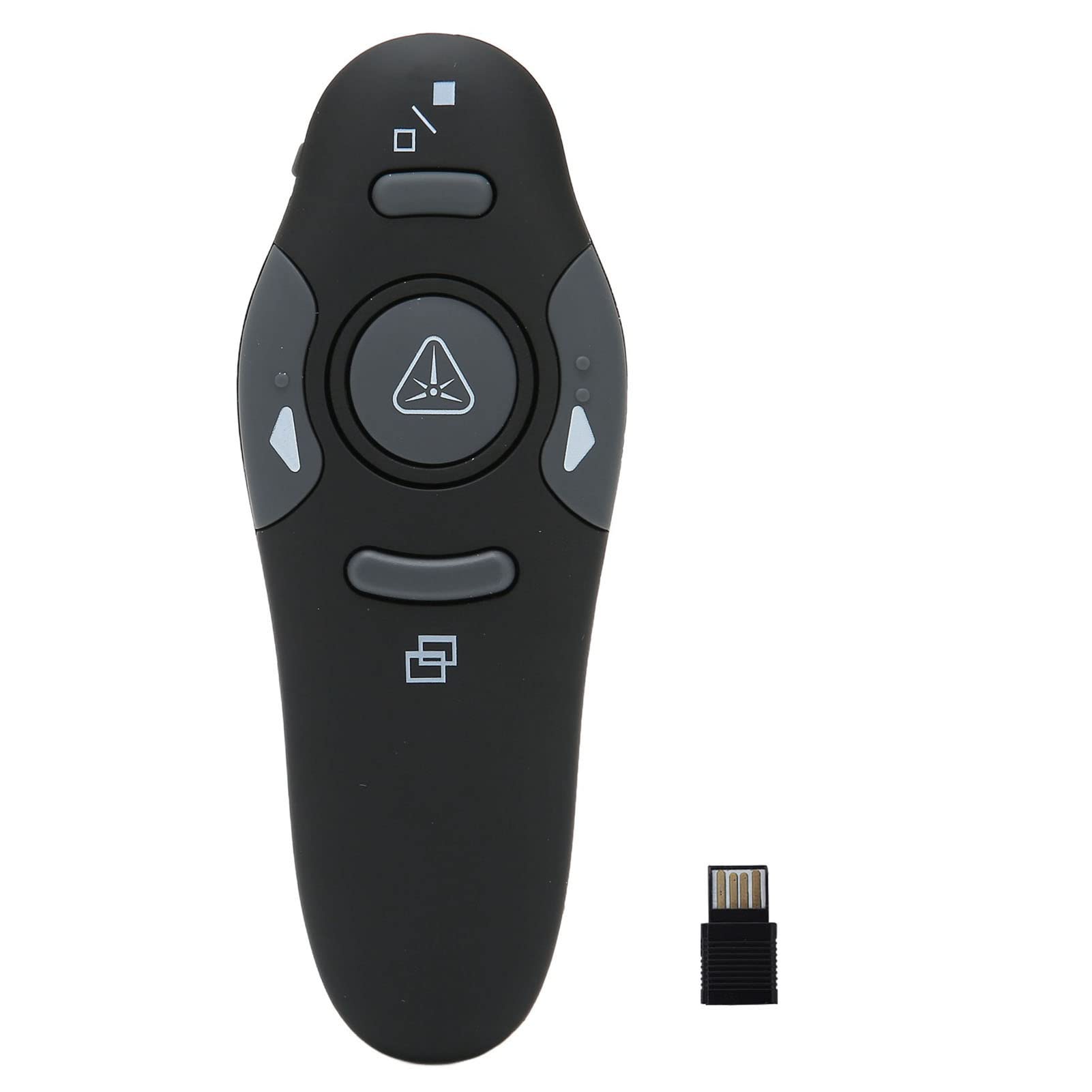 Wireless Presenter Remote, Presentation Clicker RF 2.4GHz USB PowerPoint Clicker Presentation Remote Control Pointer Slide Advancer for Computer, Laptop