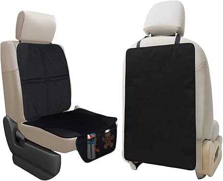 enovoe kick mats 2 pack premium quality car seat protector mat best waterproof protection of your upholstery from dirt