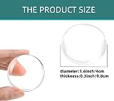 efbock 6pcs Transparent Silicone Door Stopper Wall Protector Bumper Guard 1.57 view 3