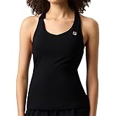 Fila Women's Tennis Essentials Racerback Tank, Black, Medium
