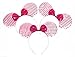 RufnTop Mickey and Minnie Mouse Sequins Ears Headband(Mix Colors Sequin Set of 12)
