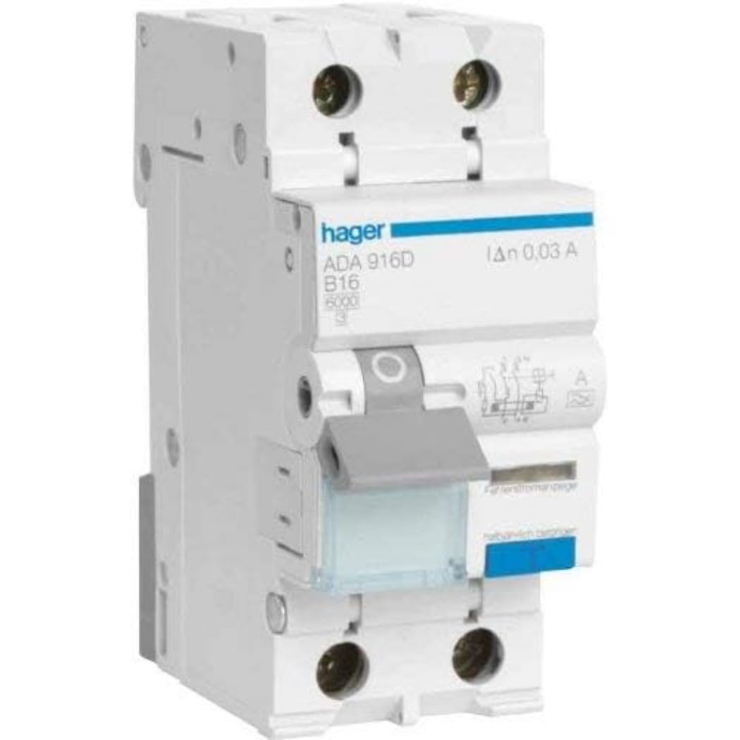 Hager ADA966D FI/LS circuit breaker 1p+N C16 240V, 230 V