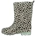 Capelli New York Girls Shiny Baby Leopard Printed Jelly Rain Boot