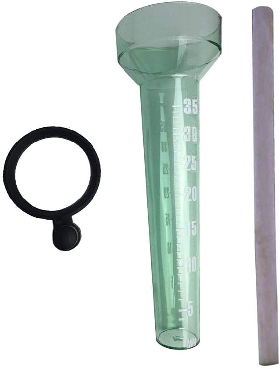 Heavy-Duty 6-Inch Rain Gauge With Dual Scale - Weatherproof Outdoor Measurement Tool With Mounting Screws For Garden, Patio, Farm
