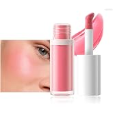 mekuel Berry Pink Highly Pigmented Liquid Blush Makeup for Cheeks Lips Eyes | High Pigmented Texture, Blendable, Long Lasting Soft Matte Finish, Neutral Warm Tone, Multi-Use, No Makeup Look
