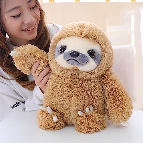 Winsterch Cute Sloth Stuffed Animal Toy,Small Plush Sloth Tedy Bear