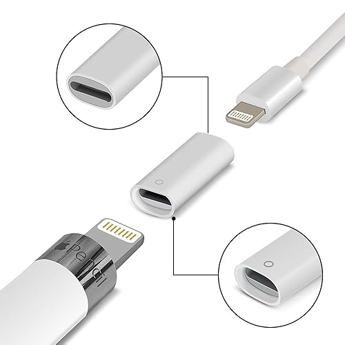 Jiunai Pack Adapter Compatible with Apple Pencil Adapter Female