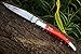 DKC Knives (31 6/18) Sale DKC-93 MT. TAM Damascus Folding Laguiole Style Pocket Knife Red Pakka Wood 4.5