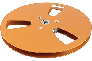 1/4 7 Inch Empty Tape Reel, 3 Holes 7inch Open Reel Sound Tape Empty Reel, Aluminum Alloy Universal for Reel to Reel for TEAC
