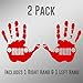 DD902R 2-Pack Jeep Wave (1 Right, 1 Left Handed) Decal Sticker | 5.5-Inches Wide | Premium Quality Red Vinyl Decal
