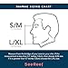 SeeReef Full Face Snorkel - Snorkeling Mask Set with Hard Carry Case - See 180 Degrees Underwater with New 4 Valve Anti Fog Technology