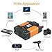Ampeak Safe Pure Sine Wave Inverter with LCD Dispaly (FCC,UL) - 40A x12 Fuse -12V DC to 120V AC- Dual 5V/3.1A USB, 3 AC Hardwire Port Converter for Home, RV, Truck, Off-Grid (750)